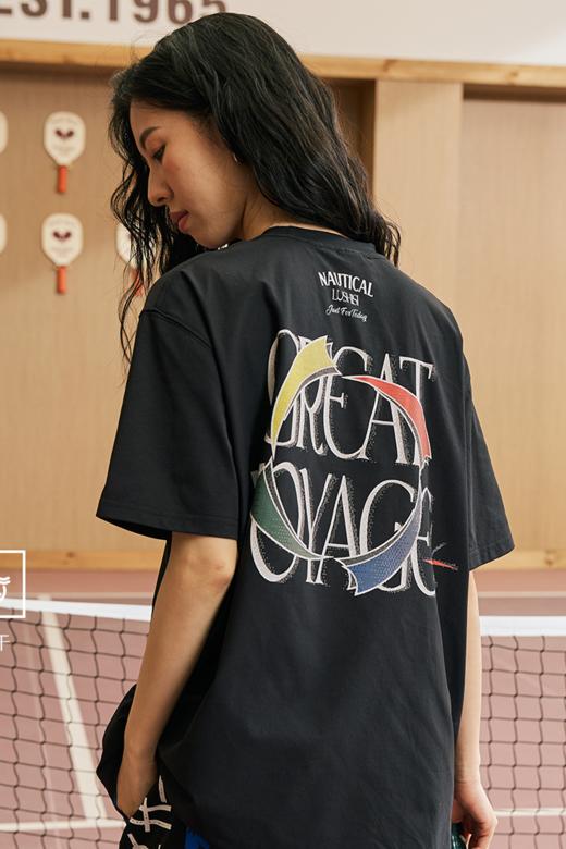 LUSHISI迎风跃变主题速干篮球运动短袖休闲健身跑步穿搭美式潮t恤 商品图5