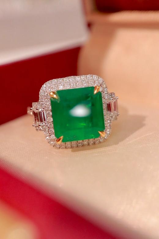 4.53ct刻面祖母绿戒指 商品图0