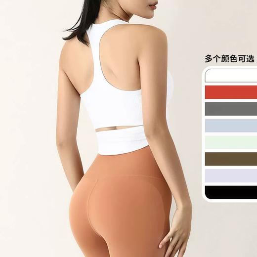 【路路精选】瑜伽背心一体式带胸垫美背外穿健身跑步高强度防震批发运动内衣女 商品图0