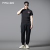 PINLI品立2025夏季新款小丑贴布绣花翻领修身短袖POLO衫男士体恤BG252112044 商品缩略图1