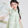 笛莎Deesha 童装女童连衣裙2025夏新款女童新中式国风印花棉布旗袍裙 商品缩略图0