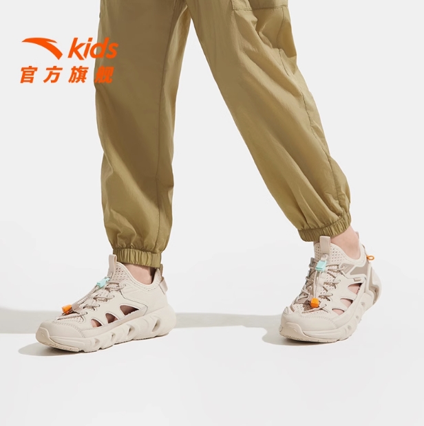 川越|安踏儿童男大童框子鞋2025夏新款透气防滑涉水溯溪沙滩凉鞋312526907