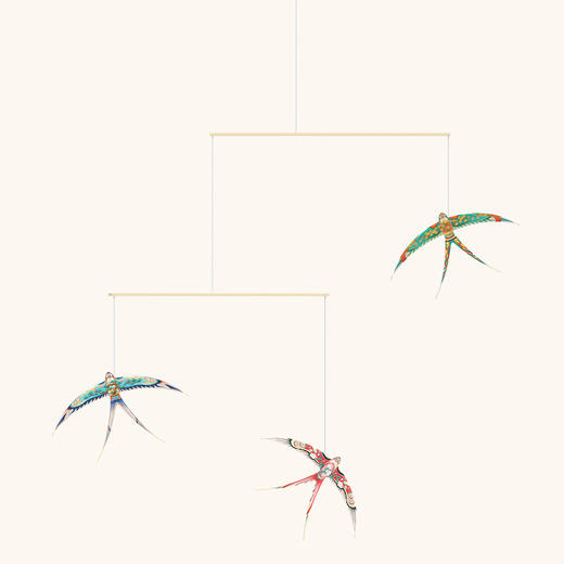 自然造物平衡燕子手工diy玩具益智ins空中装饰六一儿童节礼物环创 商品图6