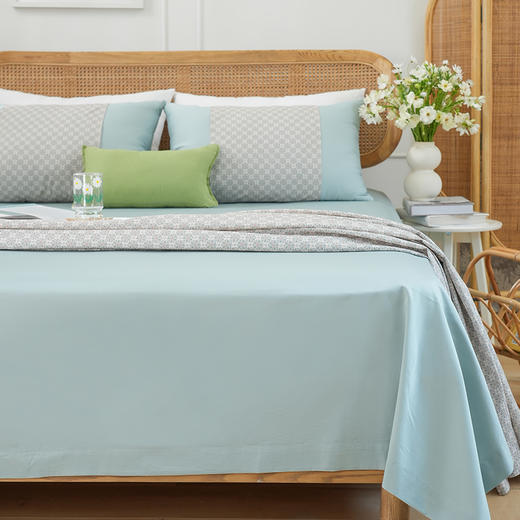 莫兰迪浅色系床单单件纯棉100全棉单人双人高级感四季通用睡单枕套 商品图0