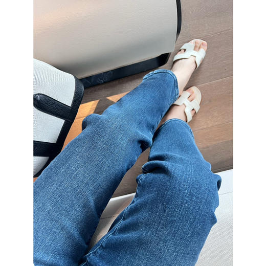 新年折扣 2504302   F牌 高腰 弹力9分 竹竿腿牛仔裤 商品图5