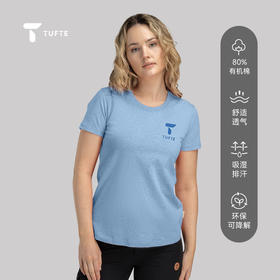 TUFTE 女士棉质短袖休闲T恤