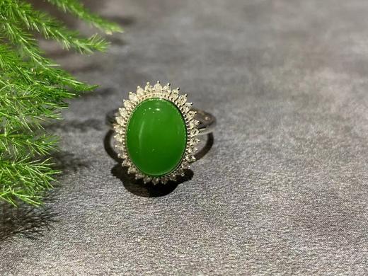 【御珠宫坊】金镶碧玉戒指 商品图3