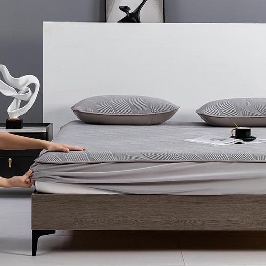 多喜爱 凉豆豆笠围三件套-悦动（蓝/灰）【可水洗机洗】【柔软可折叠】【凉感值0.28】【全方位包裹】 凉席子A类标准 有效抗菌 3D立体凉豆豆 商品图8