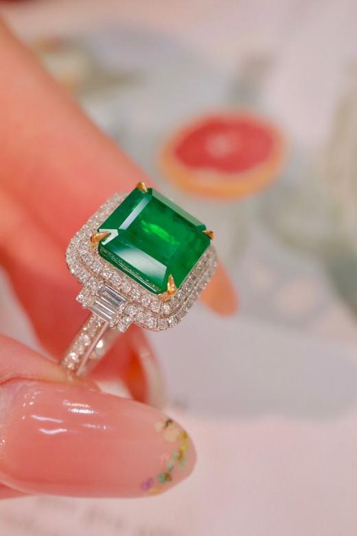 4.53ct刻面祖母绿戒指 商品图2