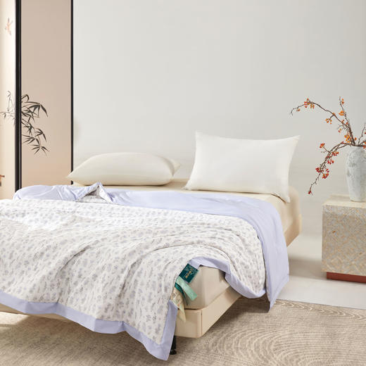 寤香 华西医学助眠1号深睡被 中草药速干科技夏凉被 速干透气面料 细腻亲肤 绿色/紫色 商品图12