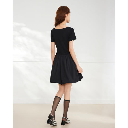 IEF/爱依服2025夏季气质显瘦高级感赫本风针织连衣裙DZ42769-X- 商品图4