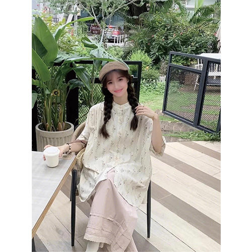 裁缝学苑AQ456法式复古中长款短袖衬衫花边阔腿裤两件套纸样女装套装样板图纸 商品图3