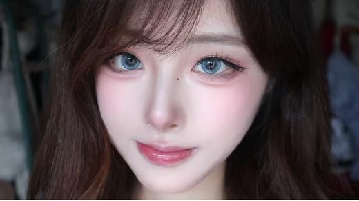 <月抛中直径>KIKICON-青梅奶酥 蓝-14.2mm【月抛 0-1000度 含525/575】 商品图1