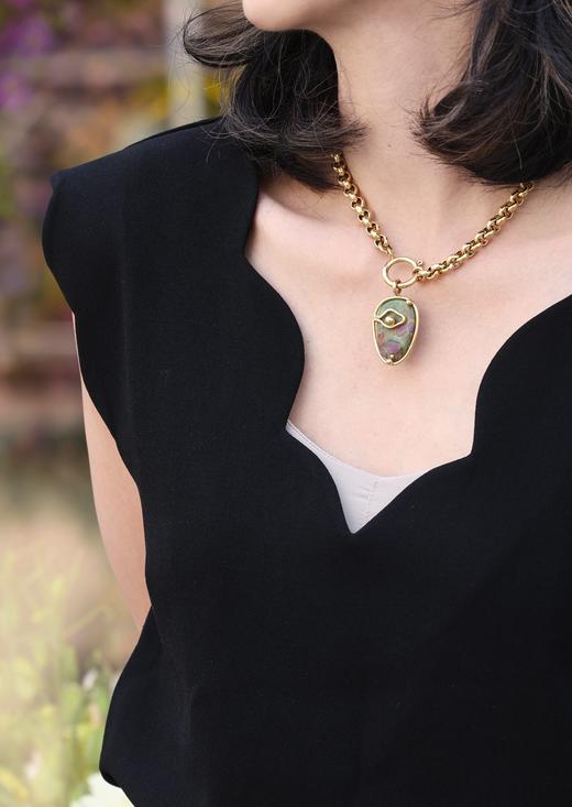 TYNVIE 经典V领背心-黑色 商品图1