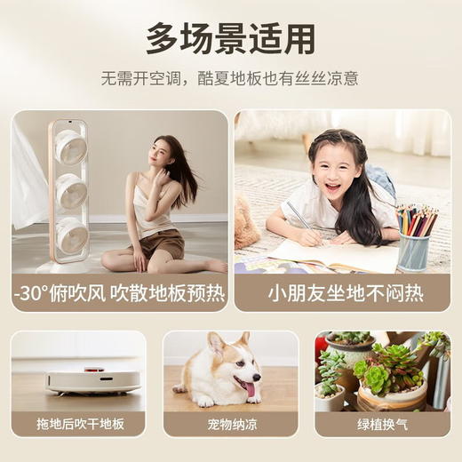 艾曼达三头循环扇C11（木纹款） 商品图4