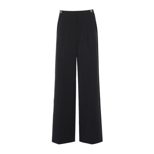 EITIE爱特爱高腰垂坠显瘦直筒百搭黑色西装裤夏季新款B2505610 商品图5