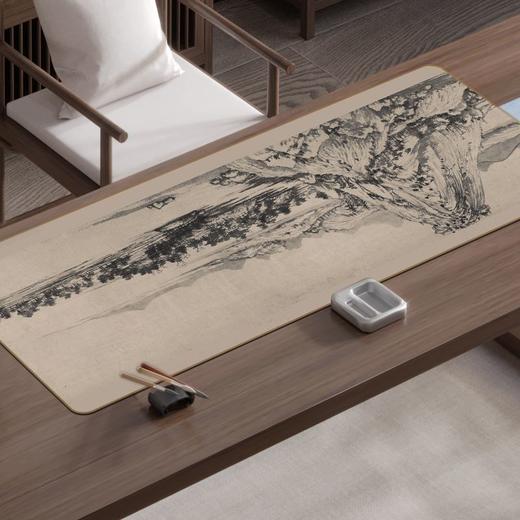 （90*40cm ）鼠标垫超大中国风办公室电脑桌垫定防水加厚护腕书法软垫制键盘垫 商品图3