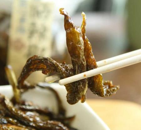 龙李梅晒辣椒/晒豆角308克/罐 咸菜香辣农家下饭菜 商品图2