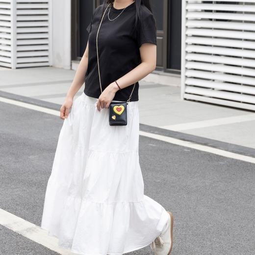 菜菜家珍珠匹马棉短袖T恤|百搭王者，正肩小短版显瘦不挑人 商品图5