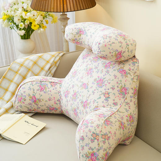 玫瑰系列升级版颈枕护腰靠床头靠垫软包大靠背卧室榻榻米护腰沙发飘窗护颈枕可拆洗 商品图2