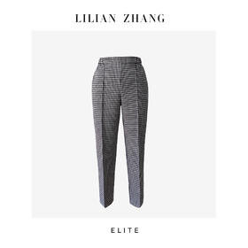 E-定制 ——“时尚轮回”——复古风尚——经典格纹女士九分裤 2504010