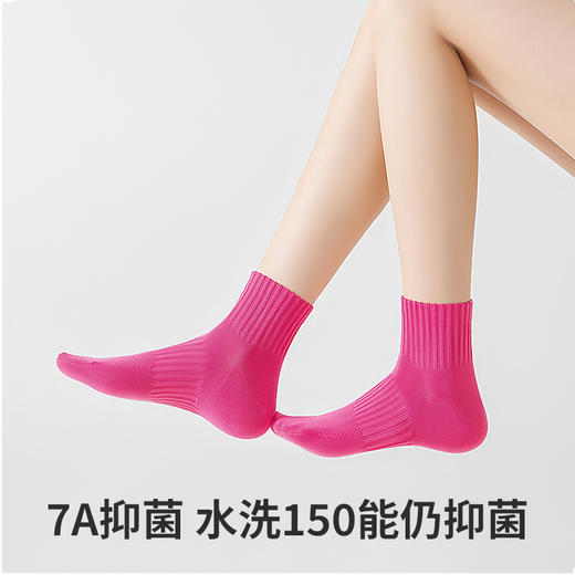 优选丨副歌春夏季新款薄款女士纯棉白色潮流百搭短袜男士7A抗菌防臭袜子 商品图1