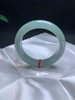 612697，58.4冰晴底手镯，版型漂亮，整条带晴绿底色，润润的，均匀干净 商品缩略图0