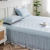 多喜爱 凉豆豆床裙三件套-和悦（蓝/粉/金/）【可水洗机洗】【柔软可折叠】【凉感值0.28】【全方位包裹】 凉席子A类标准 有效抗菌 3D立体凉豆豆 商品缩略图2