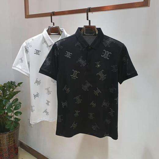 短袖T恤轻奢潮牌印花夏季翻领男装polo衫   FL-3036* 商品图1