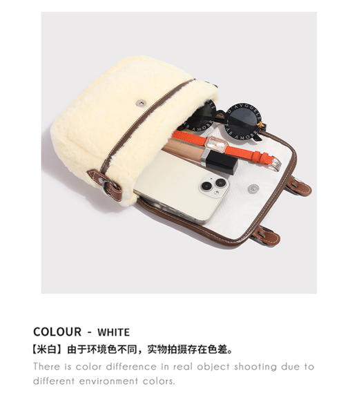 可爱猫咪毛绒小包包  高颜值卡通毛毛玩偶手拿包 商品图2