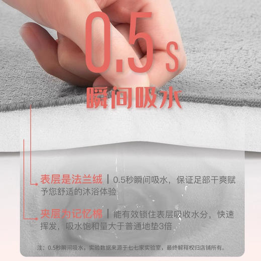 卫生间地垫吸水门垫浴室门口进门速干脚垫厕所防滑垫子洗手间地毯 商品图3