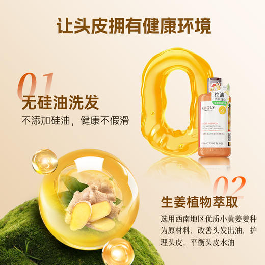 【控油去油】生姜控油经典款洗发水400ml/800ml （4号/4A） 商品图1