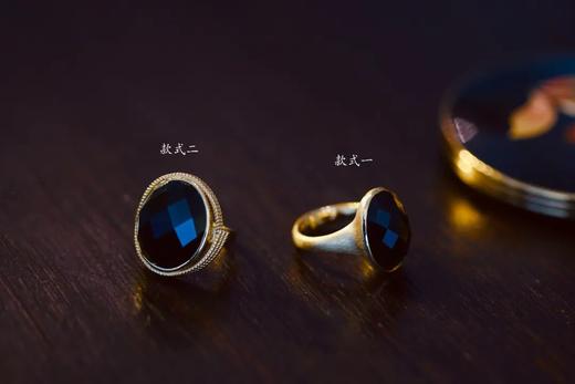 如有魔法，突破寻常｜时髦大气素金墨翠戒指 商品图6