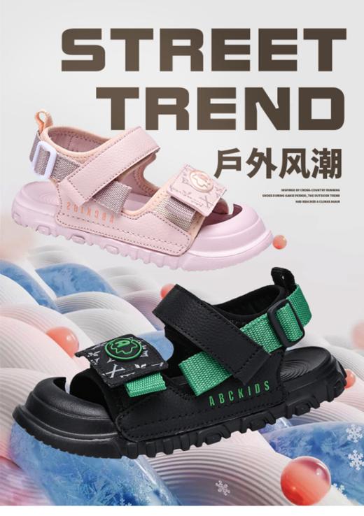💥【ABC KIDS 童鞋春夏百搭透气时尚凉鞋】颜色明亮活泼🌈，可爱小熊装饰超级萌，🌟不管是男宝宝穿还是女宝宝穿都活力满满~~ ❤️加固鞋头设计有防撞耐踢的功能，有效保护宝宝脚趾 商品图0
