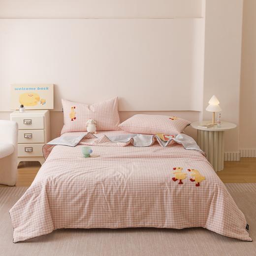 2025春夏色织水洗棉单品床笠、夏被 软糯柔韧耐磨透气全棉床笠三件套 商品图1