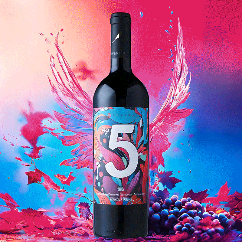 【支持定制】5号酒·堕落天使半干红葡萄酒