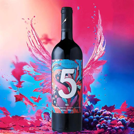 【支持定制】5号酒·堕落天使半干红葡萄酒 商品图0