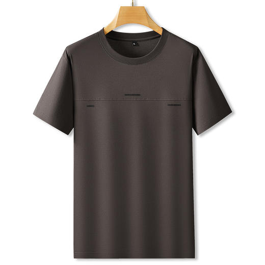 【棉质】【DPF】大依优型大码男装圆领短袖T恤加肥夏季新款肥佬时尚百搭棉半袖上衣男士 商品图5