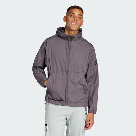 Adidas阿迪达斯CITY ESCAPE WINDBREAKER 轻肤感系列运动休闲宽松连帽轻风衣外套JF3292 商品图0