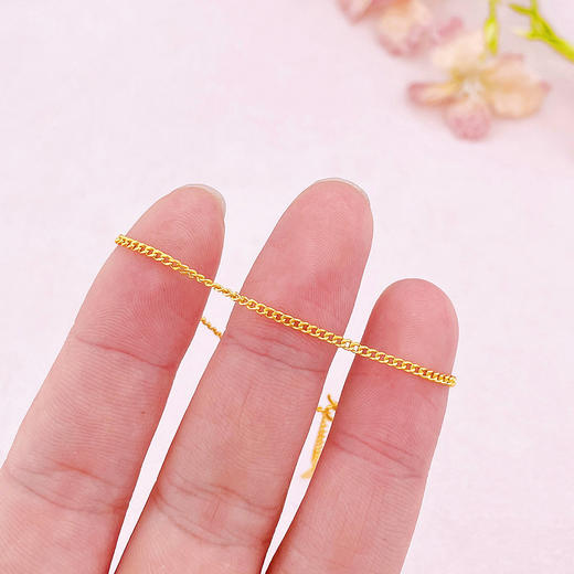 【限时克减150元】足金999 【高精工】5G黄金调节侧身老板链古巴手链(AG5GSL00145)（预售产品下单后不退款不退货不换货不补差价）（预售产品下单后不退款不退货不换货不补差价） 商品图2