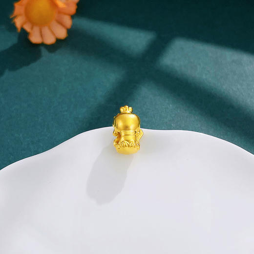 【限时7.5折】【定价黄金】足金 #生肖 无氰5D空心生肖本命守护佛转运珠护佑Diy手串编绳配件(U5DSC00279)（预售产品下单后不退款不退货不换货不补差价 商品图1