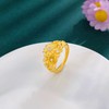 【限时7.5折】【定价黄金】足金999 #繁花锦簇 5G黄金实心繁花盛开清新莫桑石镶嵌一路繁花花形时尚固口戒指(BE5GJZ00110)（预售产品下单后不退款不退货不换货不补差价 商品缩略图1