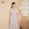 佐尔美夏季新款新中式国风时尚气质桑蚕丝连衣裙女M42LS49 商品缩略图2