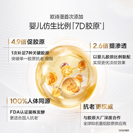 【到手85支】欧诗漫2.0胶原小金管30支*2盒+赠同款25支（5支装*5）+澎澎水光面膜2片 商品图4