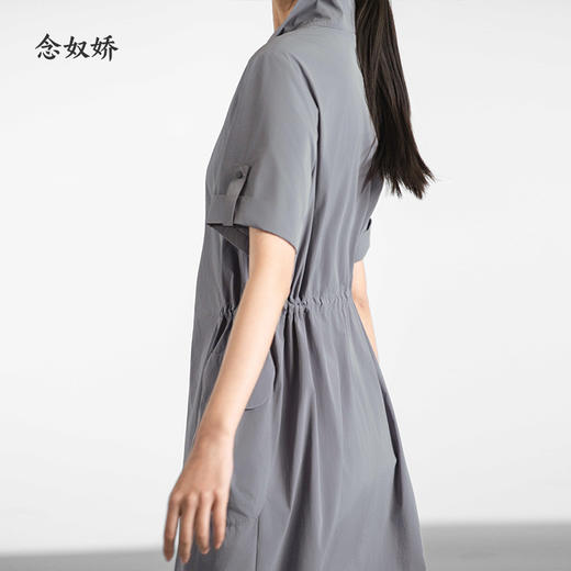 【商场同款】CND5468 “ 工装连衣裙 ” 灰色直身型工装连衣裙 商品图4
