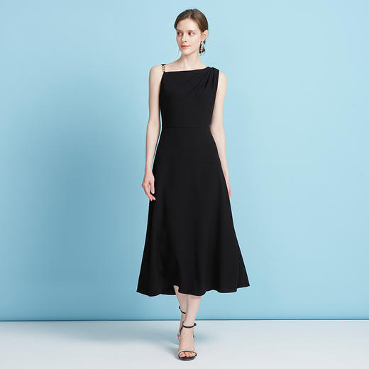 EITIE爱特爱夏季新款时尚法式收腰a字无袖显瘦连衣裙7807516 商品图1