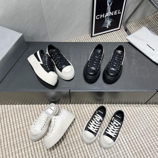 SMFK牛皮革COMPASSMETEORROVE流星低帮板鞋厚底十字花休闲鞋（HC） 商品图0