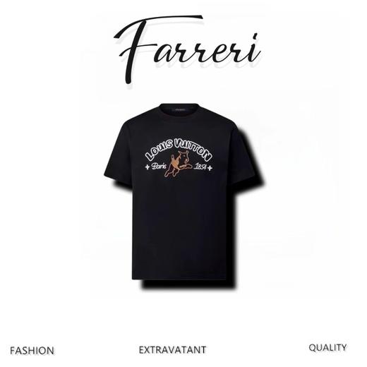 驴家 24ss 斗牛犬刺绣短袖 商品图0