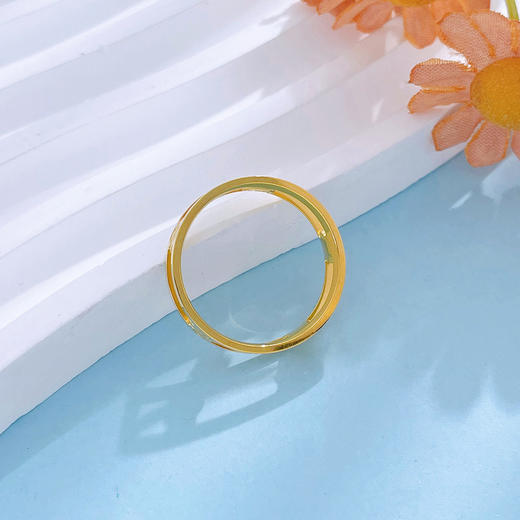 【限时克减150元】足金999 5G黄金镂空镜面金四叶草固口圈戒(BN5GJZ00001)预售产品下单后不退款不退货不换货不补差价 商品图4