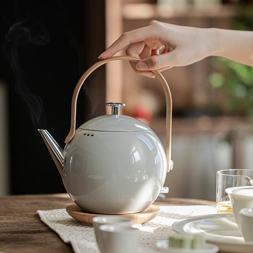 【高颜值烧水壶】己颜2025新款烧水壶泡茶专用小型家用高颜值304不锈钢电热水壶 商品图3